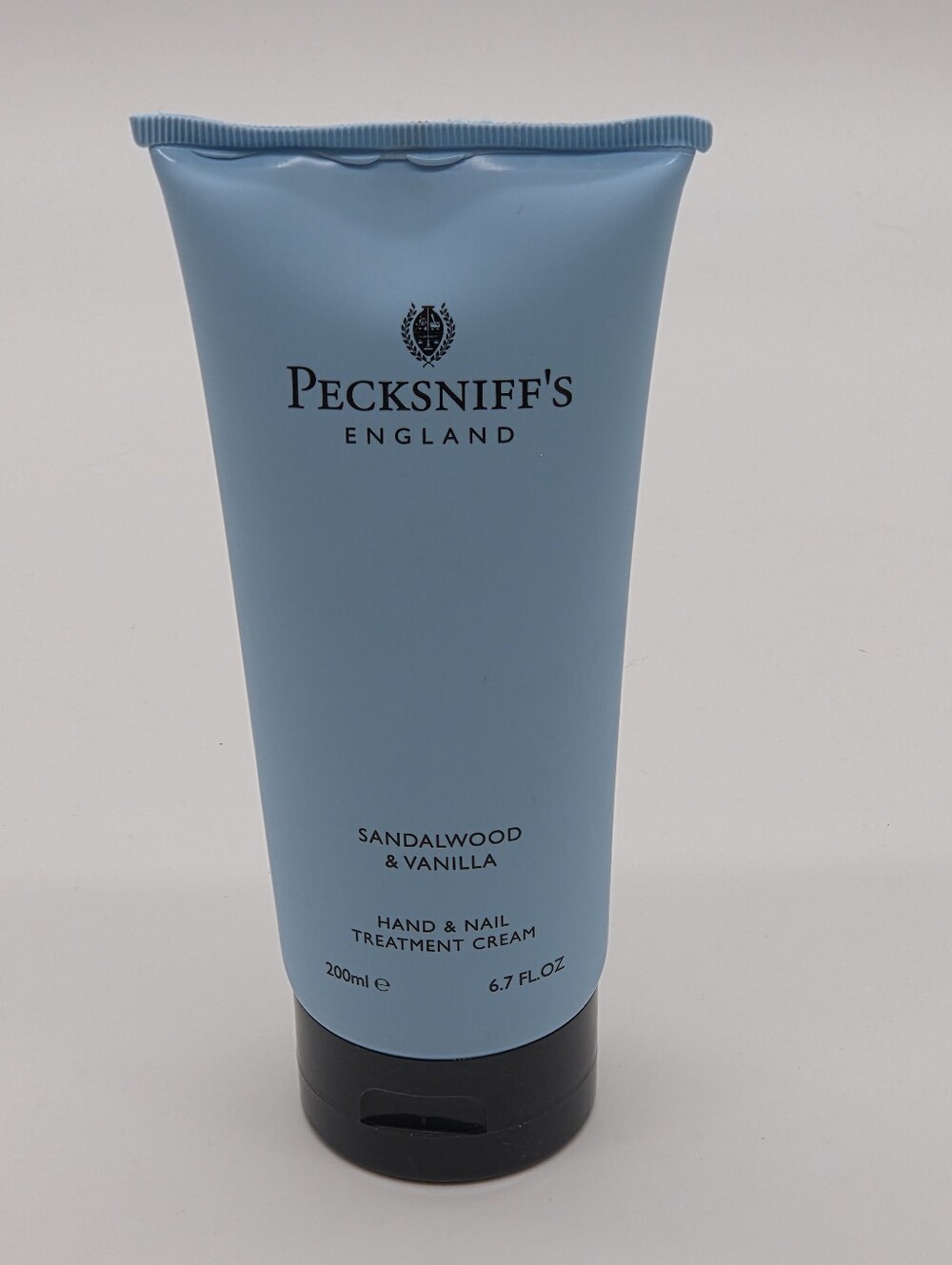 Pecksniff's England Hand & Nail Treatment Cream in Sandalwood Vanilla Scent